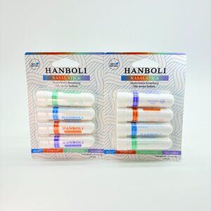2 x 4 Pack Hanboli Nasal Sticks Lavender - Tropical - Mint - Wintermint
